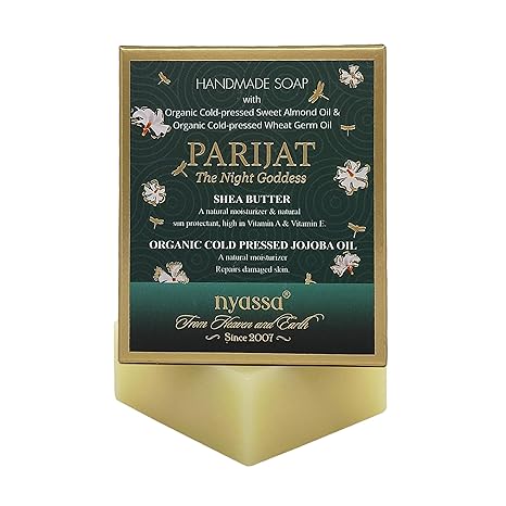 Nyassa Luxurious Parijat Handmade Natural Bathing Soap - PUSHMYCART