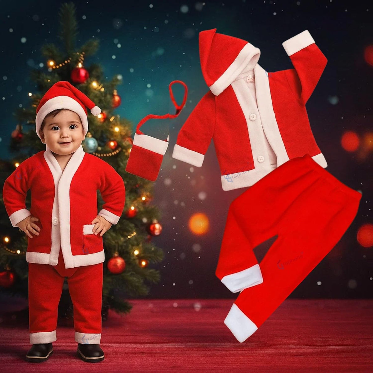 Santa Claus Costume for Kids size 3