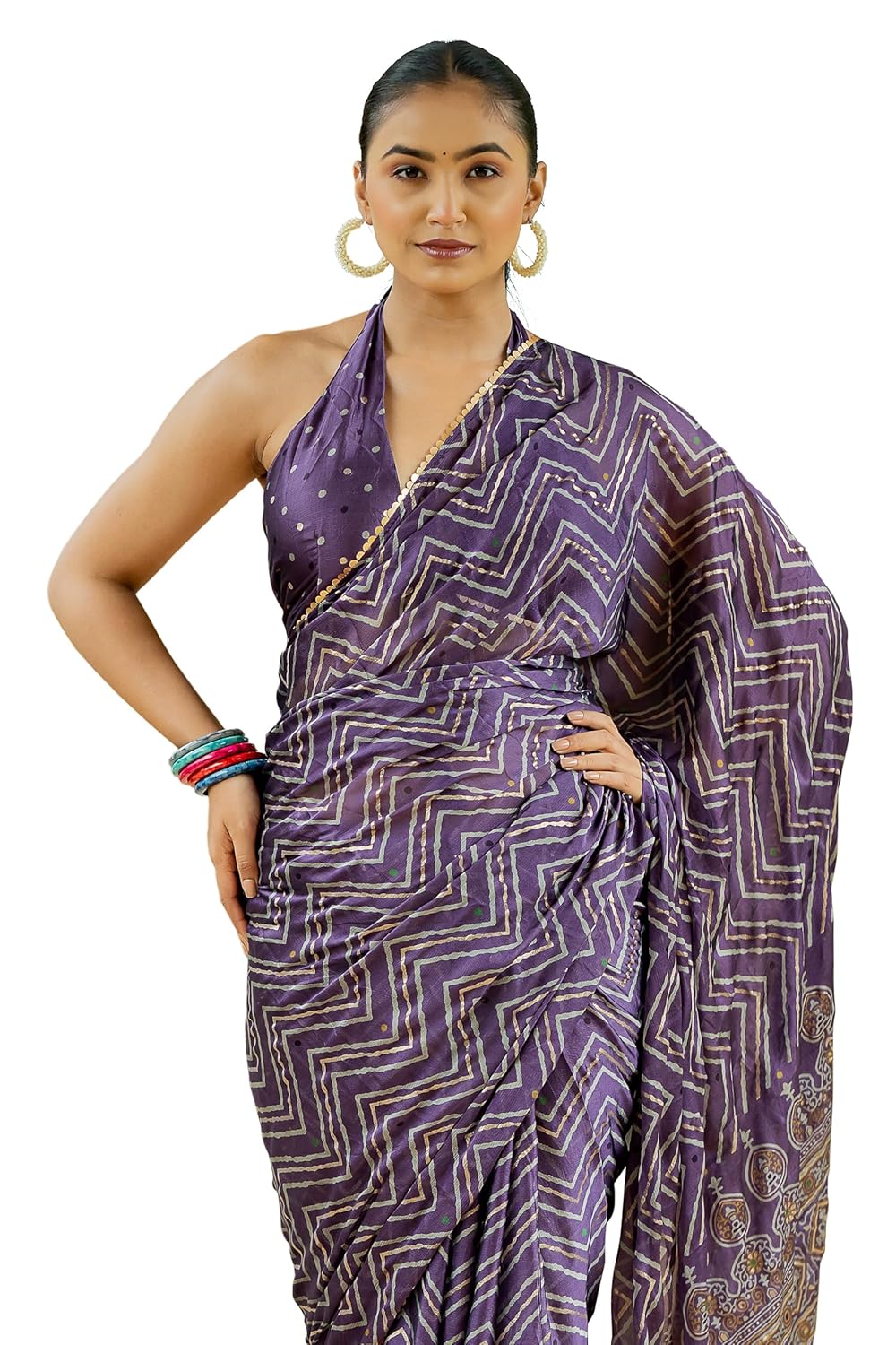 Vasthrlay Classic Georgette Sequins Ethnic Wear for festive occasions
