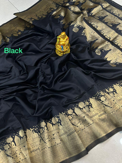 Vasthrlay Banarasi Classic Saree with decorative border design