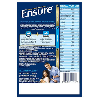 Ensure Nutritional Drink For Adults | Vanilla Flavor 1kg - PUSHMYCART