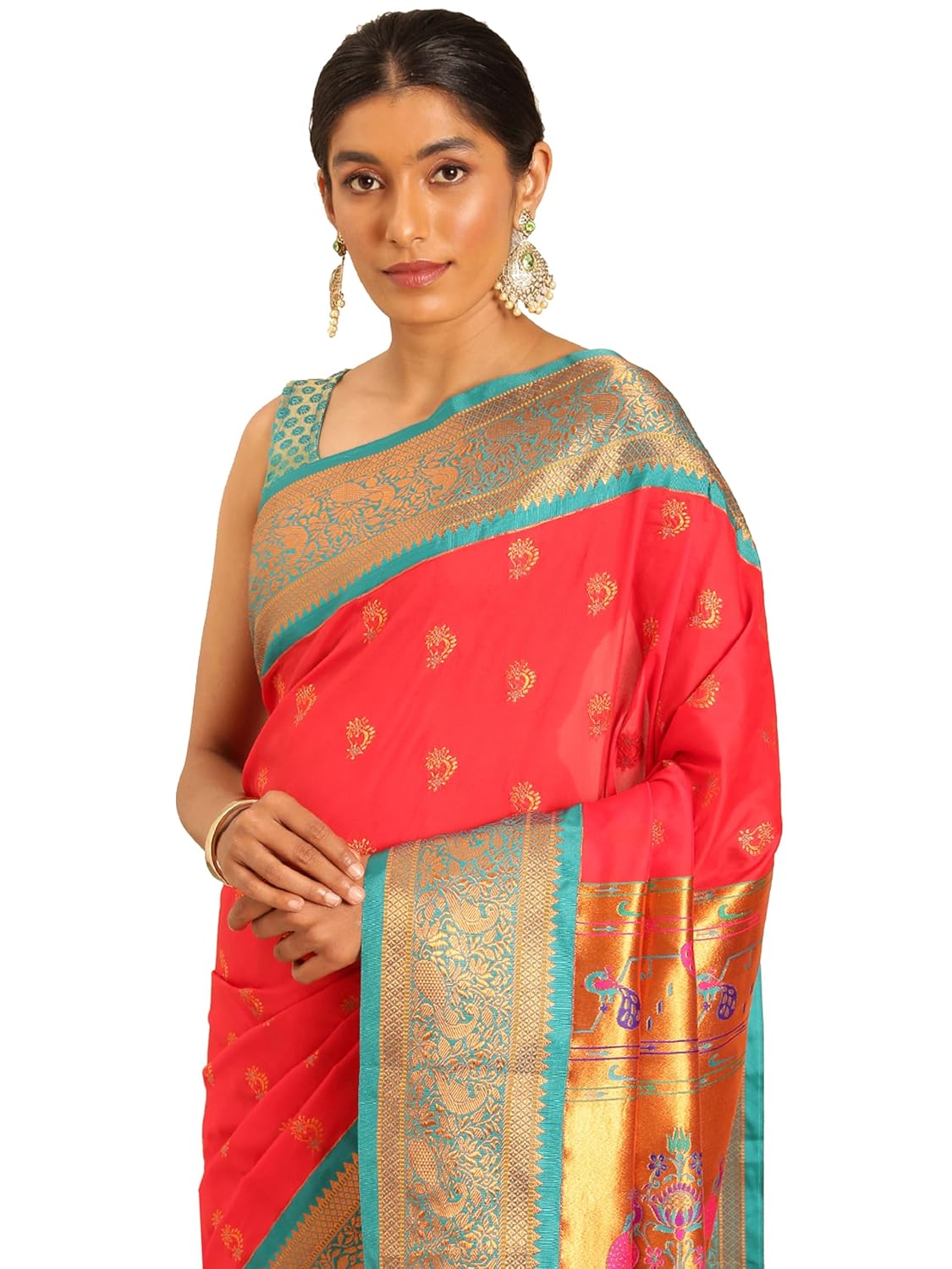 Vasthrlay Bottle Traditional Saree for wedding and party wear styling