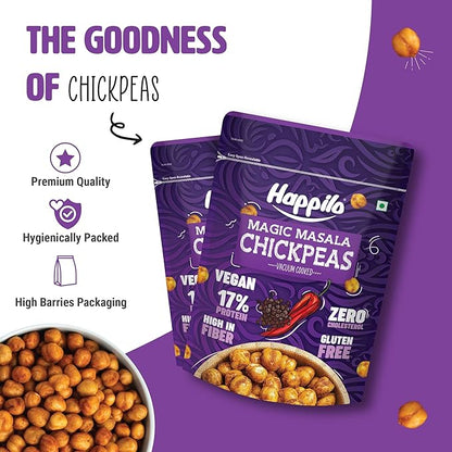 Happilo Premium Super Snack Magic Masala Chickpeas - PUSHMYCART