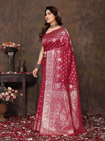 Vasthrlay Kanjivaram Banarasi Saree with wedding design