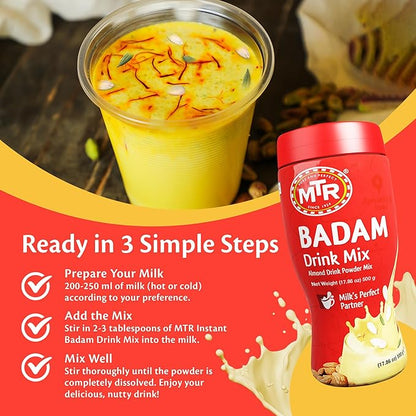 MTR Badam Drink Mix Jar - PUSHMYCART