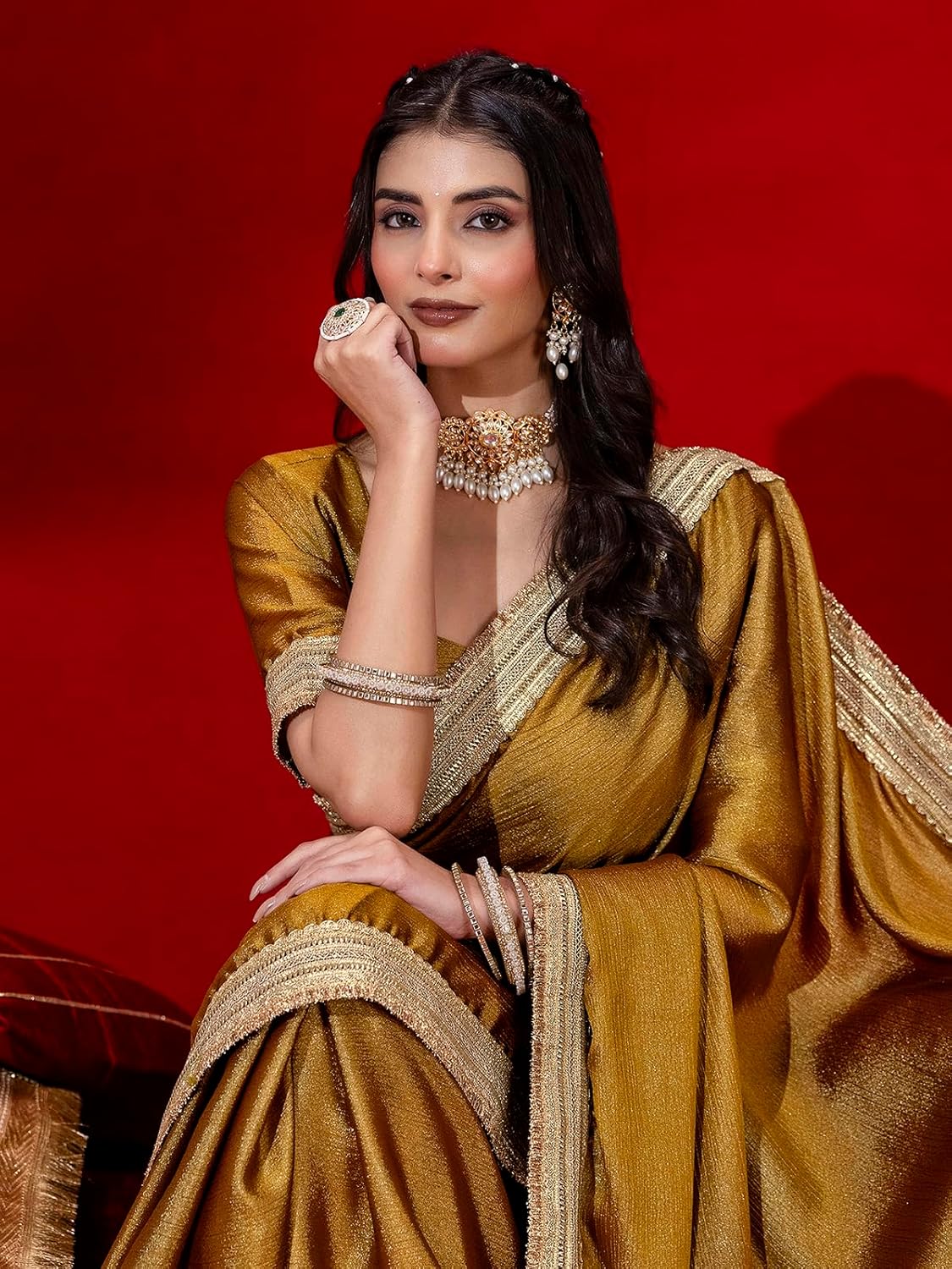 Vasthrlay Classic Traditional Saree for wedding and party wear styling