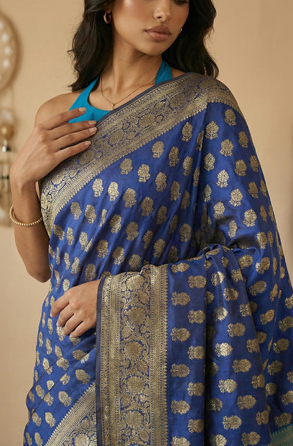 Vasthrlay Traditional Saree in Classic with refined banarasi ethnic appeal