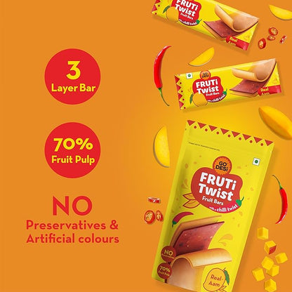 GO DESi Real Aam Fruti Twist Fruit Bars - PUSHMYCART