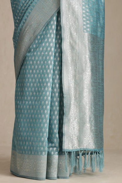Vasthrlay Traditional Saree in Cream with refined ethnic appeal