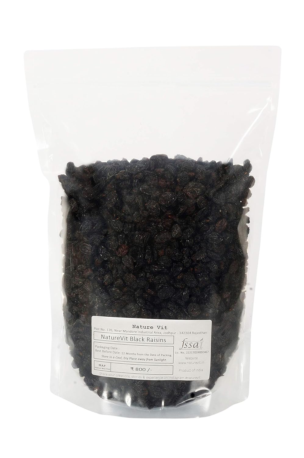 NatureVit Seedless Black Raisins