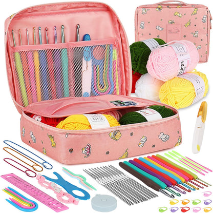 12 Pcs Multicolor Aluminium Crochet Hook Set - image 5