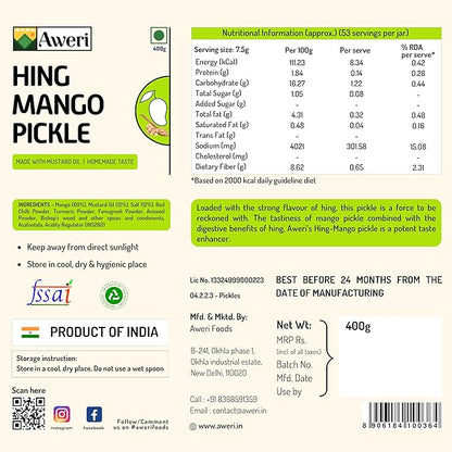 Aweri Hing Mango Pickle – Bold Flavours