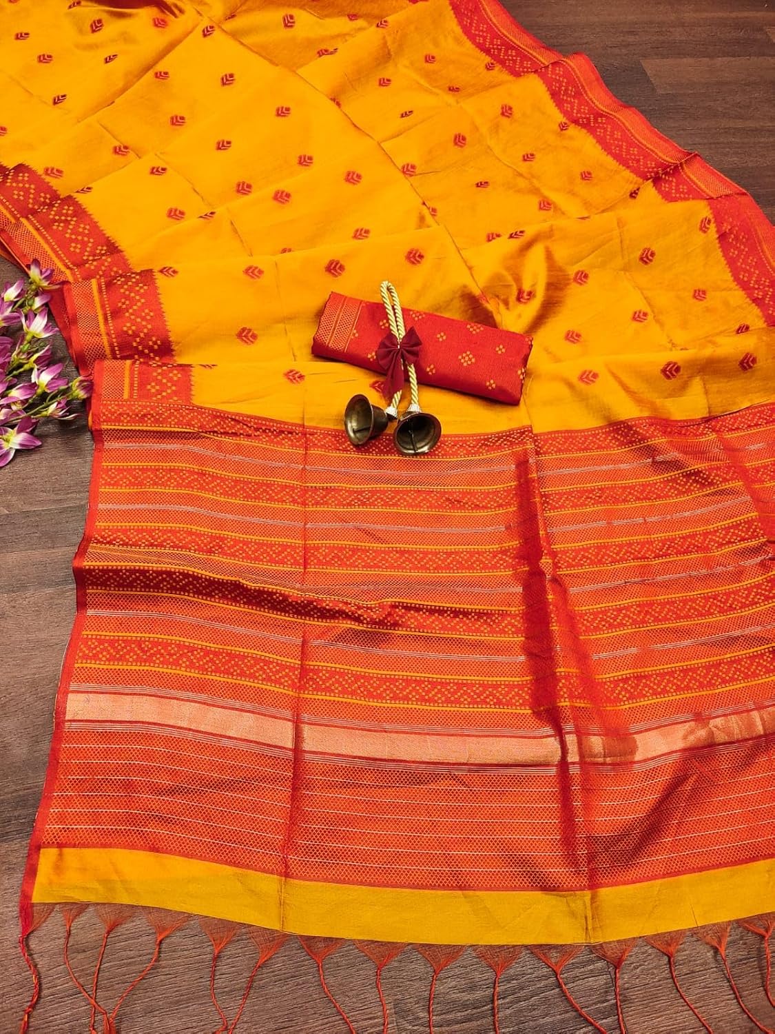 Vasthrlay Classic Tussar Traditional Saree for festive ethnic occasions
