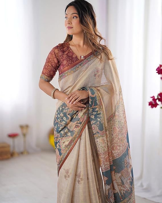Vasthrlay Multi Colour Traditional Saree for wedding and party wear styling