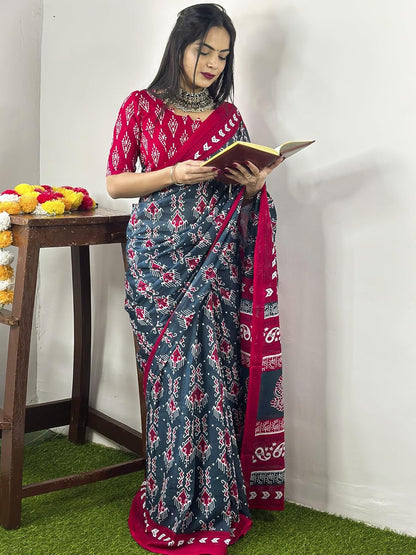 Vasthrlay Blue Ethnic Wear with elegant ethnic styling