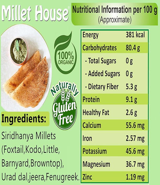 Millet House Instant Millets Dosa Mix - PUSHMYCART