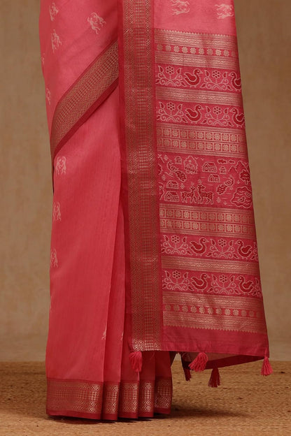 Vasthrlay Warli Saree in Beige with refined ethnic appeal