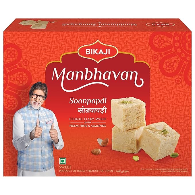 Bikaji Soan Papdi Manbhavan 900 gm - PUSHMYCART