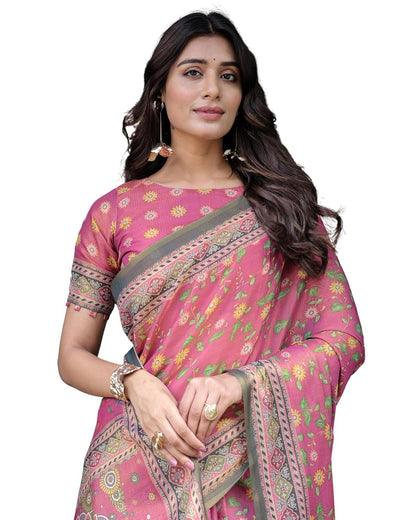 Vasthrlay Classic Handloom Traditional Saree for festive ethnic occasions