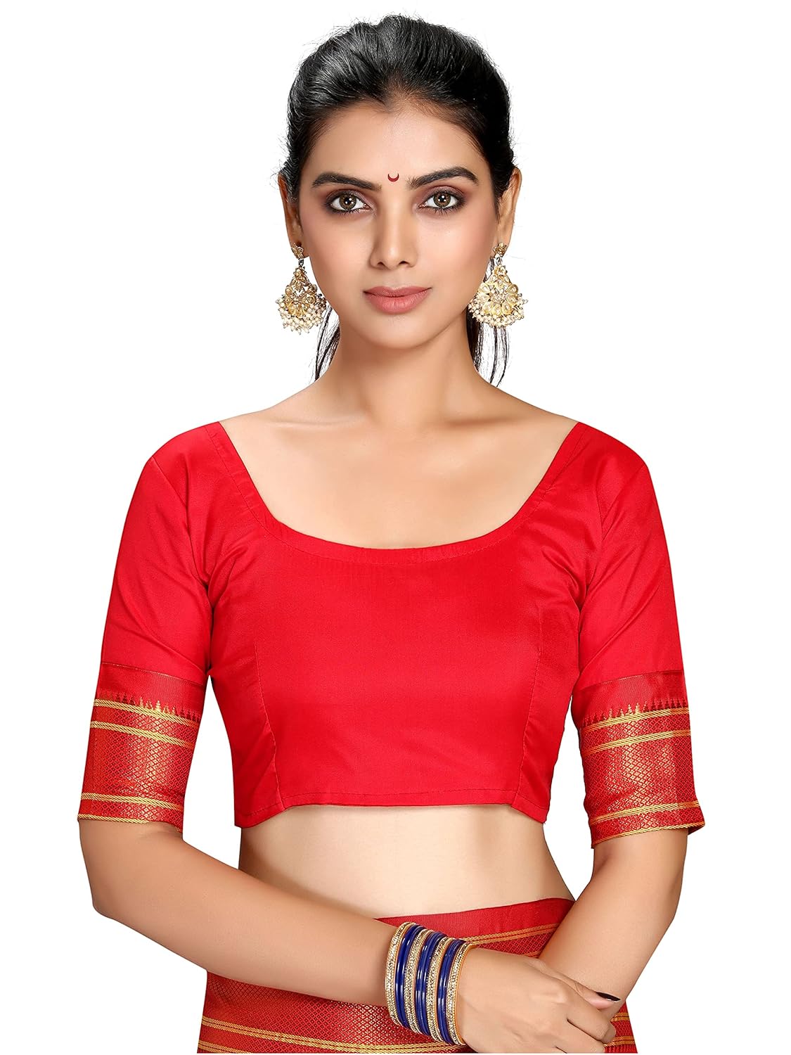Vasthrlay Traditional Saree in Bottle with refined paithani ethnic appeal