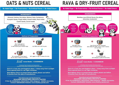 HEALTHY PANDA Oats & Nuts breakfast cereal - PUSHMYCART