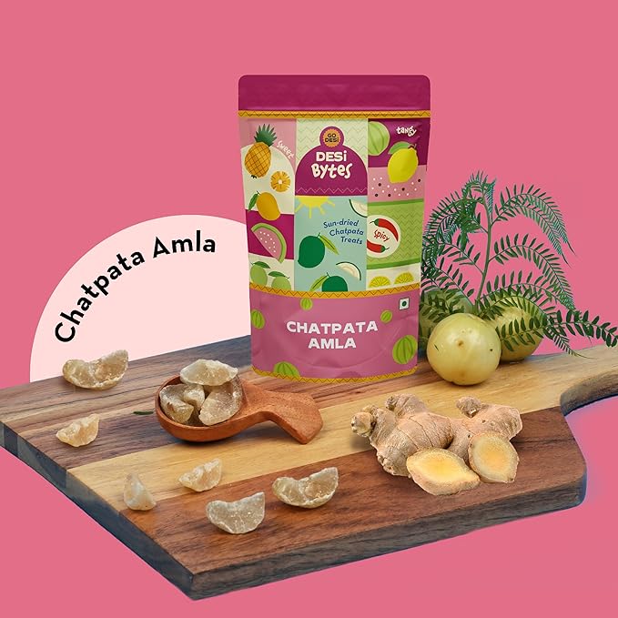 Go Desi Chatpata Amla Bytes All Natural- Sun Dried 3 packs