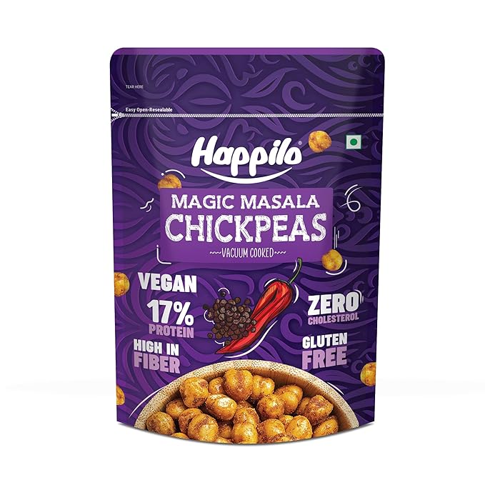 Happilo Premium Super Snack Magic Masala Chickpeas - PUSHMYCART