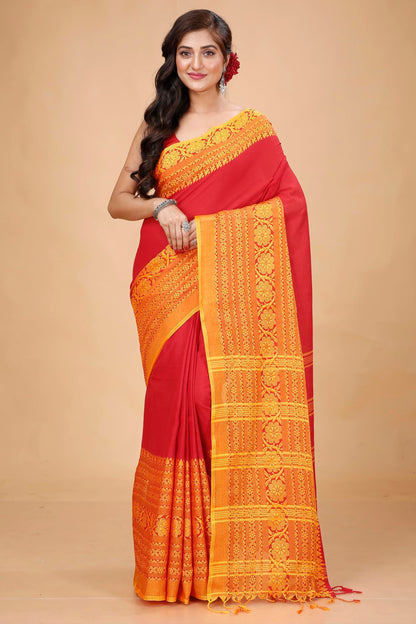 Vasthrlay Traditional Saree in Classic with refined begampuri ethnic appeal