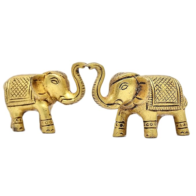 Brass Elephant Statue Set - PUSHMYCART