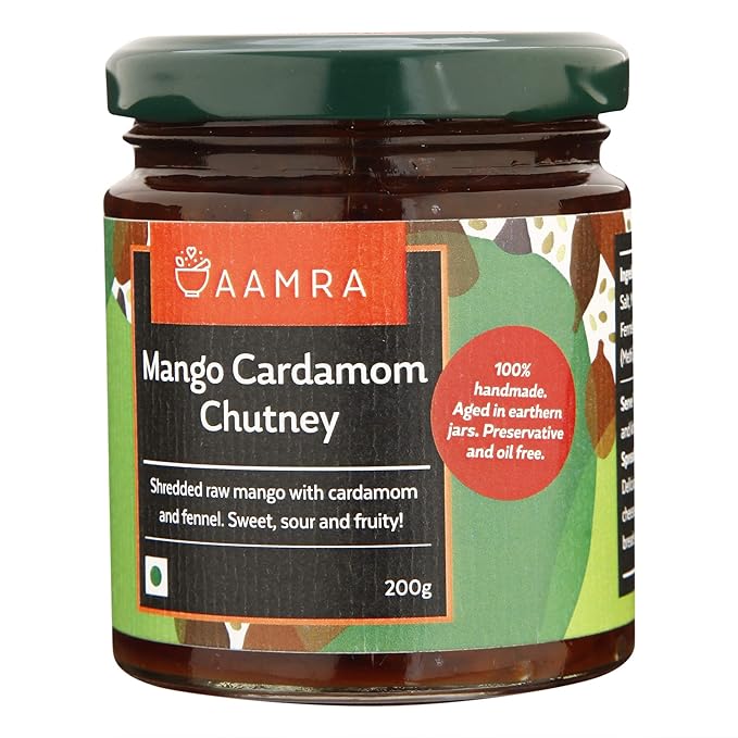 Aamra Homemade Mango and Cardamom Chutney - PUSHMYCART