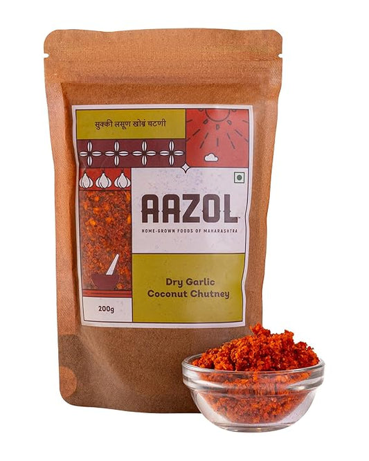 Aazol Dry Garlic Coconut Chutney: Vada Pav Masala - PUSHMYCART