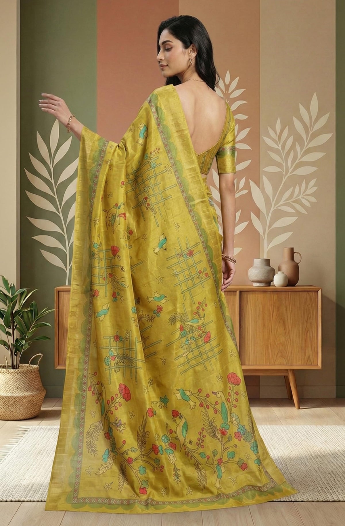 Vasthrlay Printed Saree in Classic with refined ethnic ethnic appeal