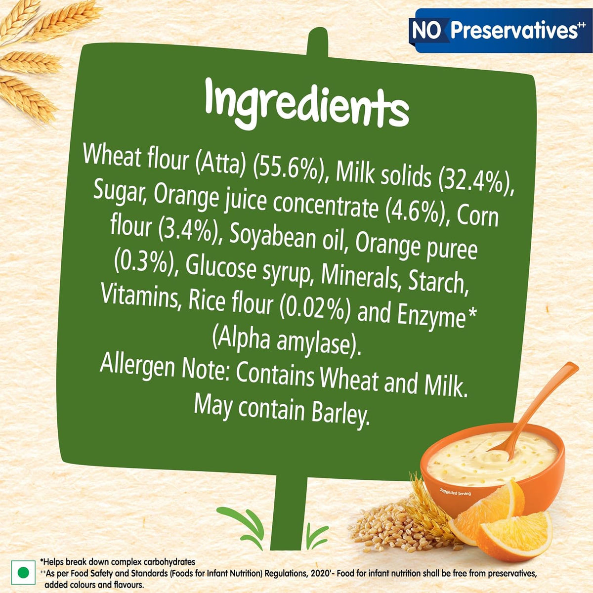 CERELAC Baby Food Cereal | Wheat Orange
