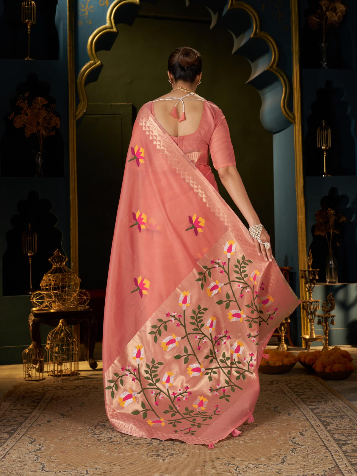 Vasthrlay Traditional Saree in Classic with refined cotton ethnic appeal