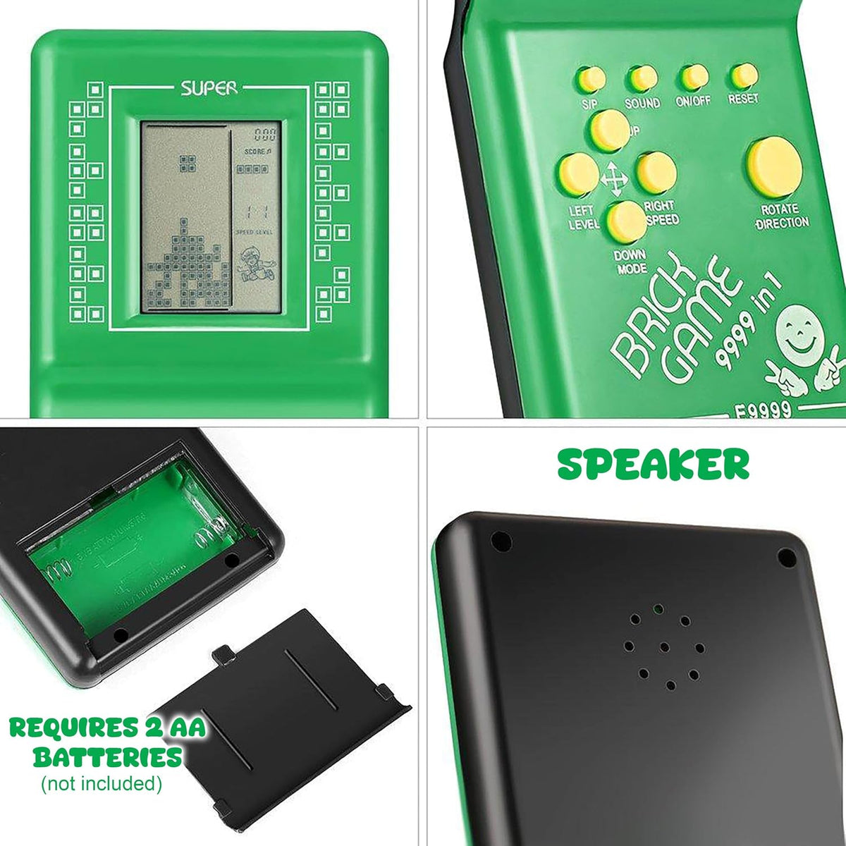 VGRASSP Handheld Portable Indoor and Outdoor Brick Game