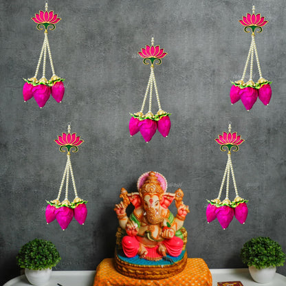 Lotus Buds Hanging | Pooja Room Decoration Items