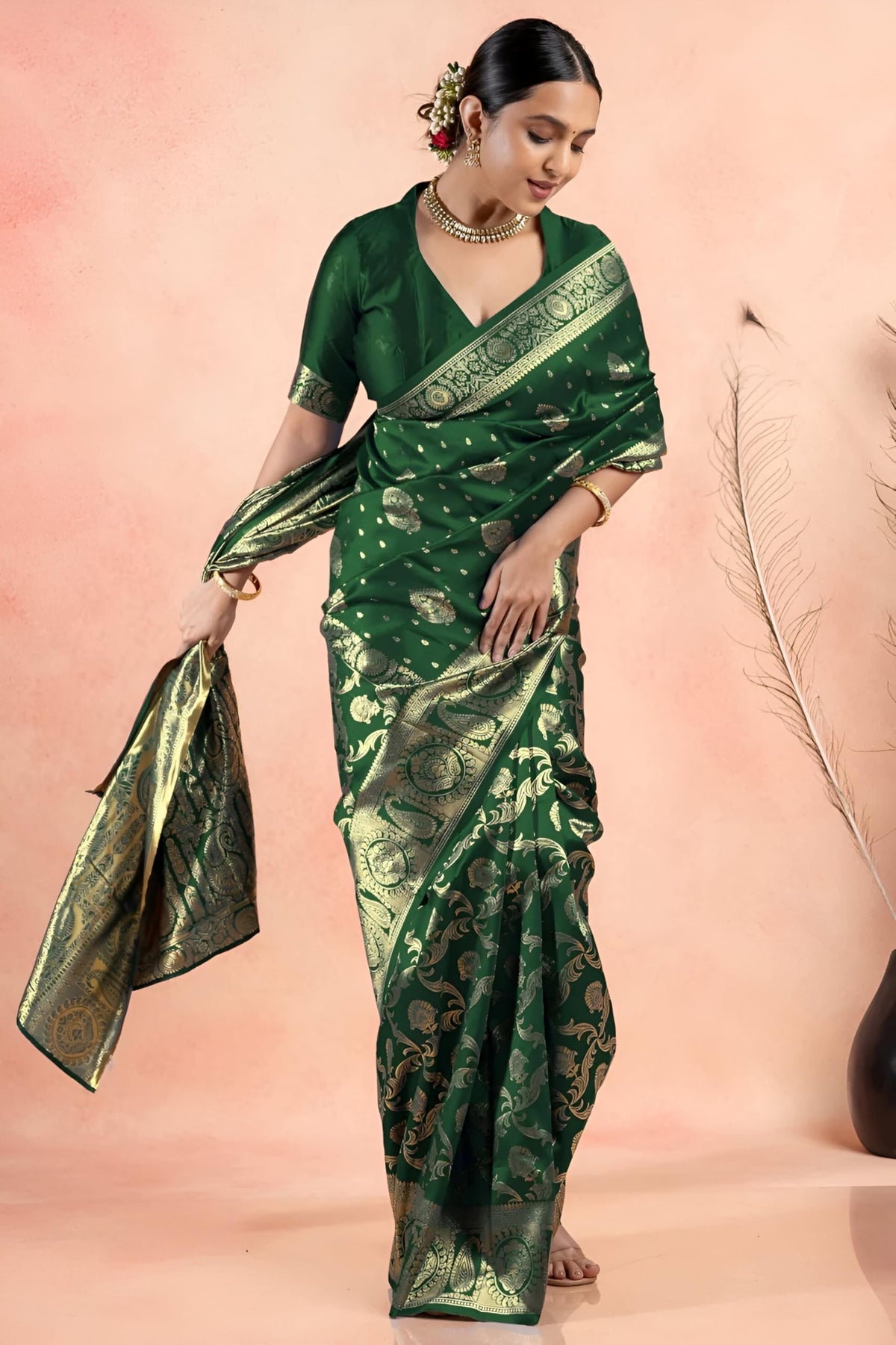 Vasthrlay Classic Traditional Saree for wedding and party wear styling