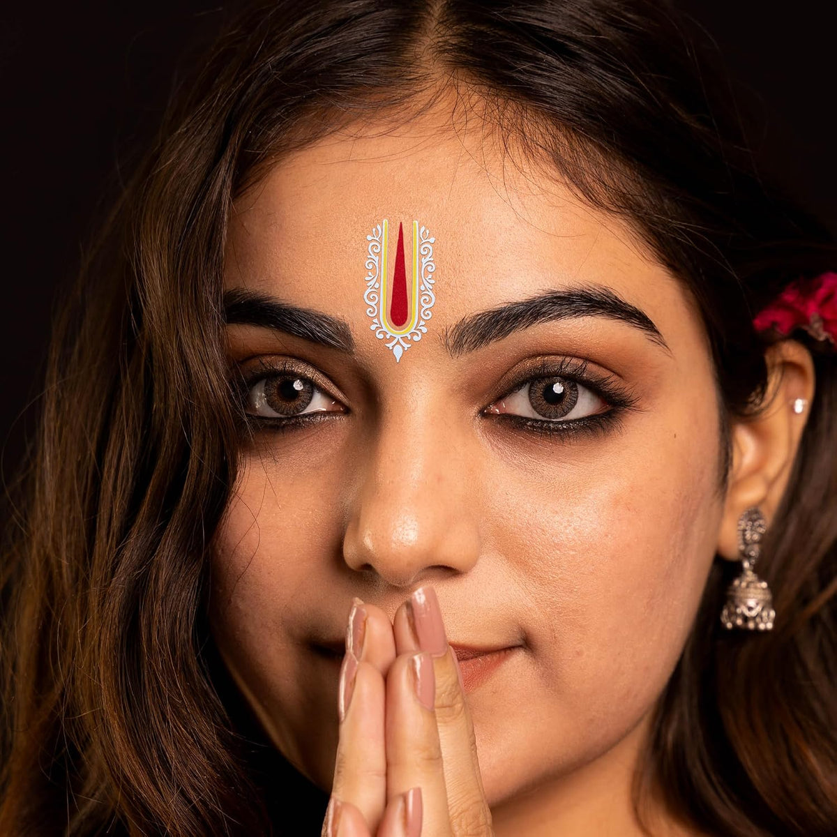 Comet Busters Krishna Vishnu Tilak Bindis 30 mm Vaishnav Namam 3 Bindis