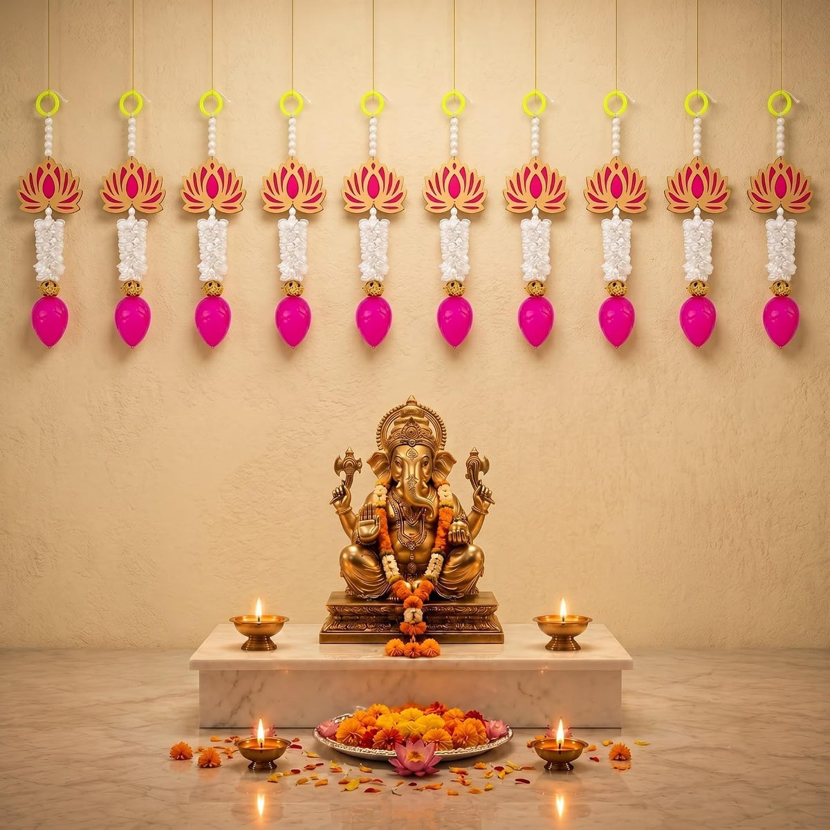 Jeevan Handicraft Lotus Bud Tassel Hanging