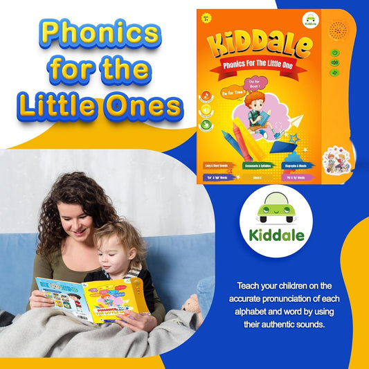 Kiddale Phonics Sound Book for Kids Phonics for the Little Ones with Erasable Pen