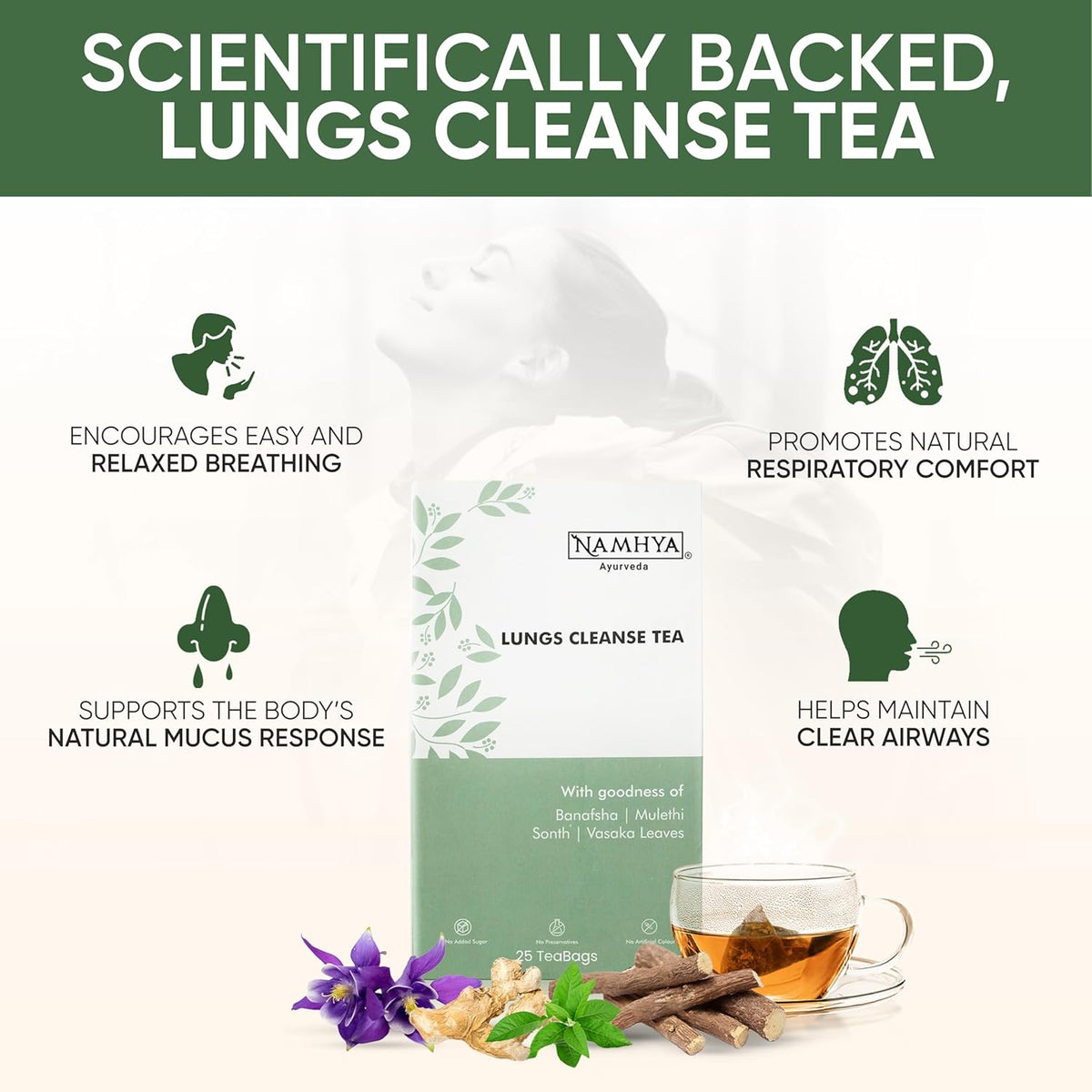 Namhya Lungs Cleanse Tea 100g