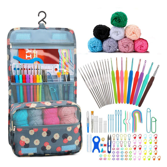 12 Pcs Multicolor Aluminium Crochet Hook Set - image 1