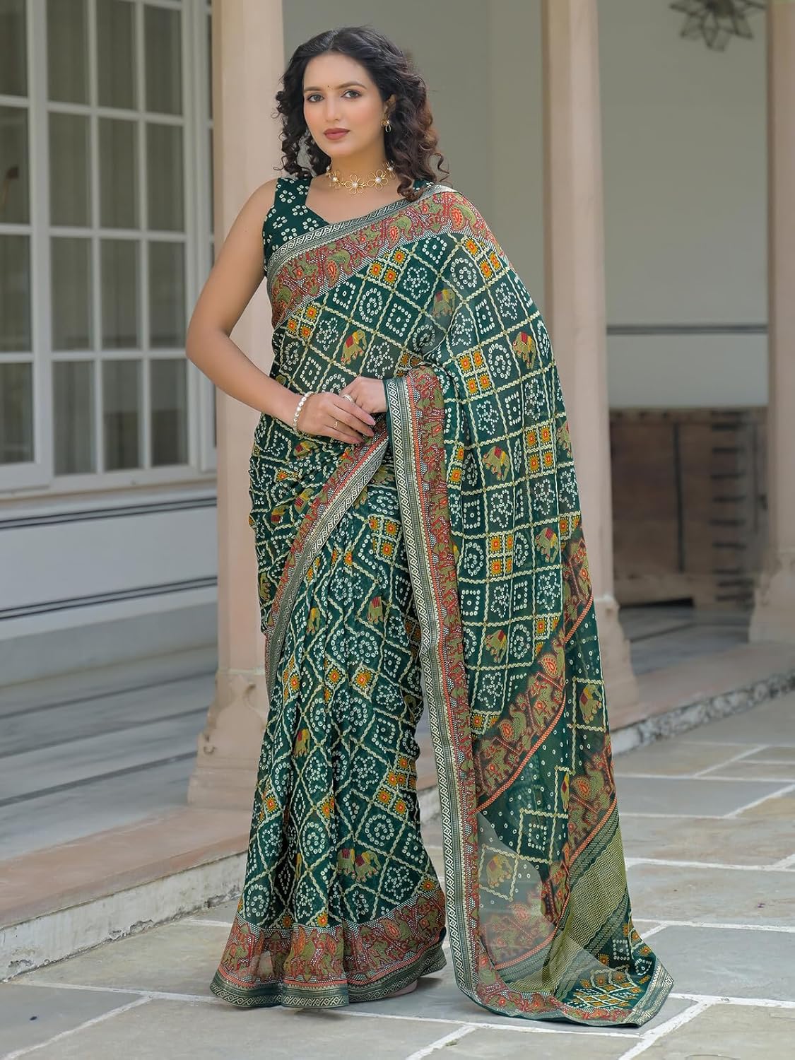 Vasthrlay Pink Traditional Saree with elegant georgette styling