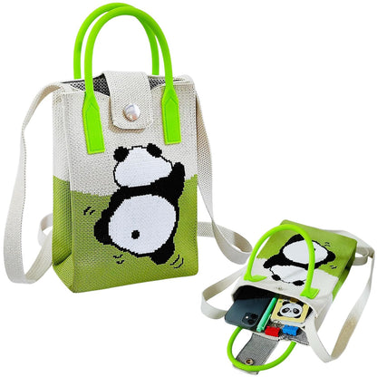FunBlast Crossbody Mobile Sling Bag Rolling Panda Print
