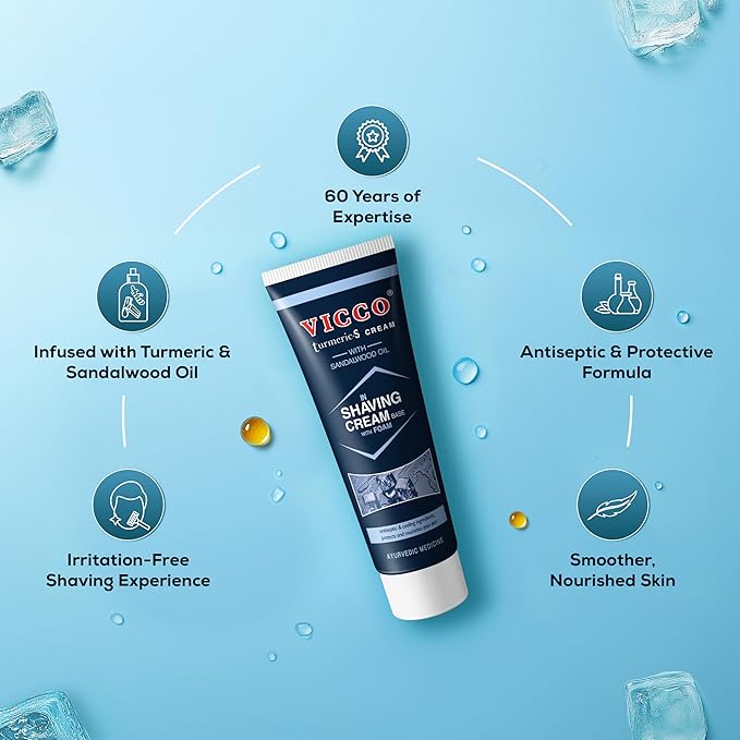 Vicco Turmeric Shaving Cream 70g 