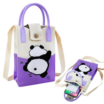 FunBlast Crossbody Mobile Sling Bag Rolling Panda Print