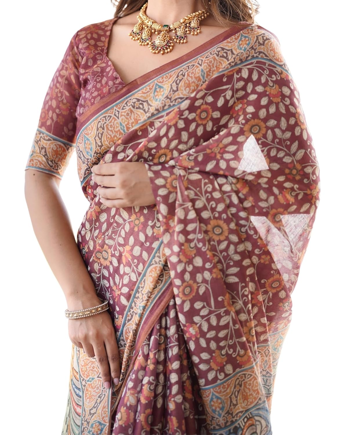 Vasthrlay Classic Cotton Traditional Saree for festive ethnic occasions