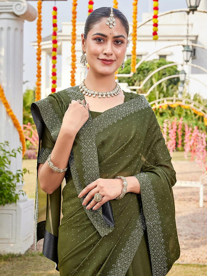 Vasthrlay Classic Traditional Saree for wedding and party wear styling