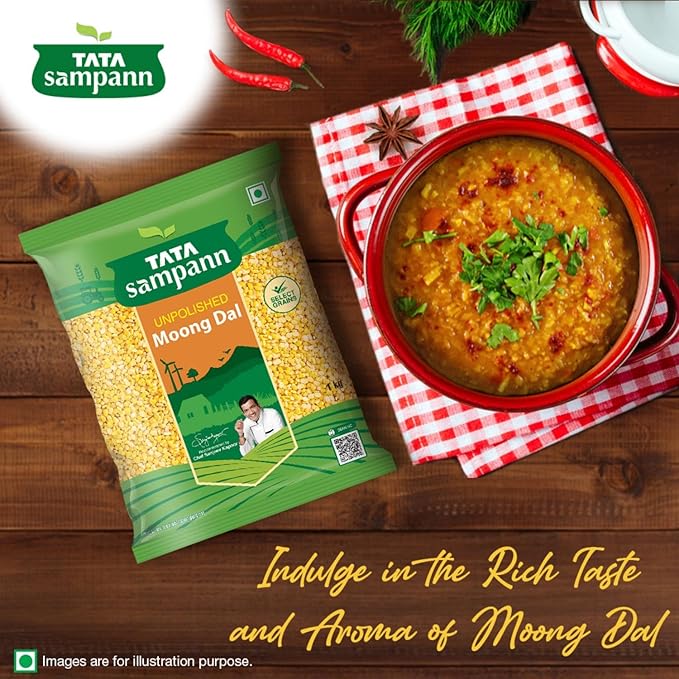 Tata Sampann Unpolished Moong Dal (Split) - PUSHMYCART
