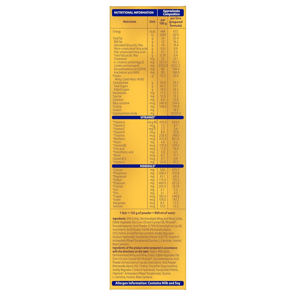 Aptamil Gold Follow-Up Formula Stage 3 Powder (From 12 Months Onwards)